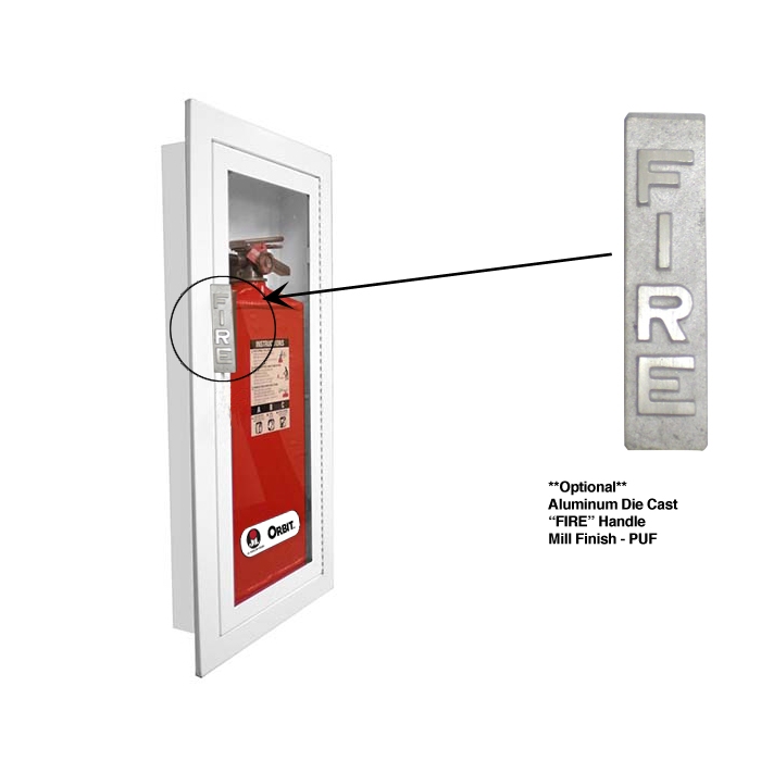 JL Orbit 2115F10 Low Profile Recessed 10 lbs. Fire Extinguisher Cabinet